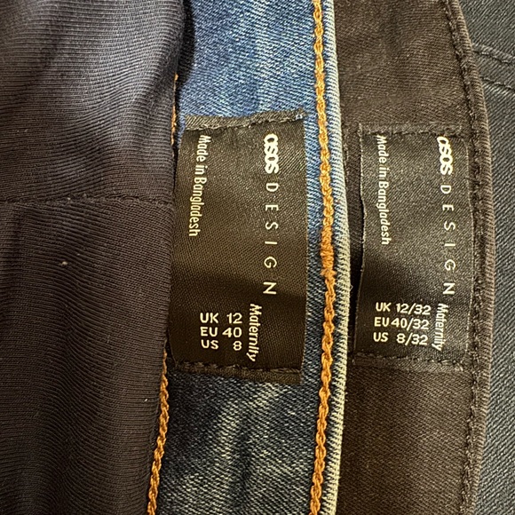 Two ASOS maternity jeans size 8 - Picture 3 of 3